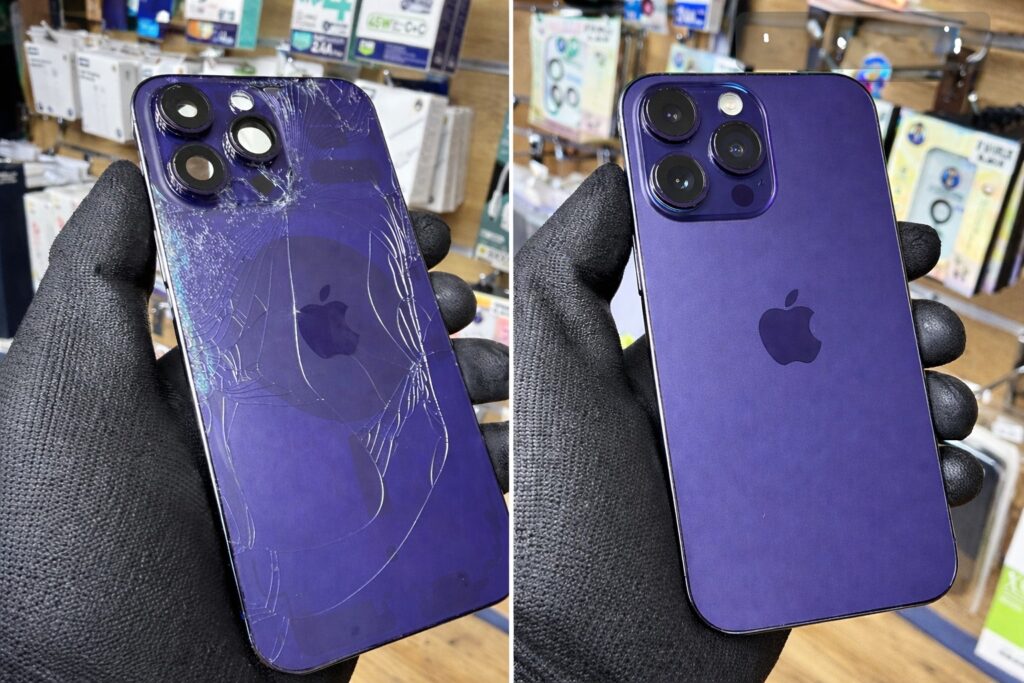 Wymiana Tylnej Zbitej Szybki w iPhone 14 Pro Łódź | Klinika Szybek