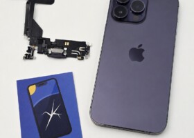Wymiana złącza ładowania iPhone 14 Pro – naprawa portu Lightning Łódź | Klinika Szybek